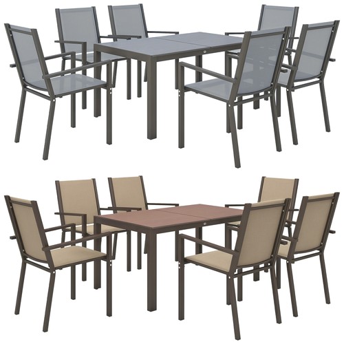 Outsunny set giardino con - set, 6